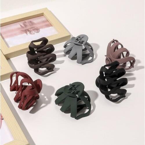 Ruoshui Woman Solid Octoups Irregular Hair Claws Women Hairpins Hair Clips Women Hair Accessories Hairgrip Headwear Hair Clips