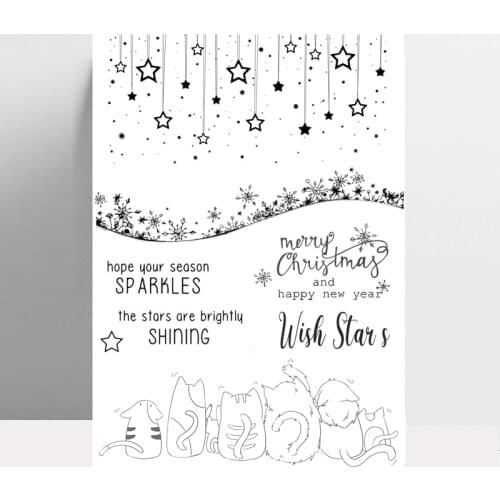 ZhuoAng Christmas Ornaments Clear Stamp / stamp DIY scrapbook / album decoration transparent seal / seamless seal