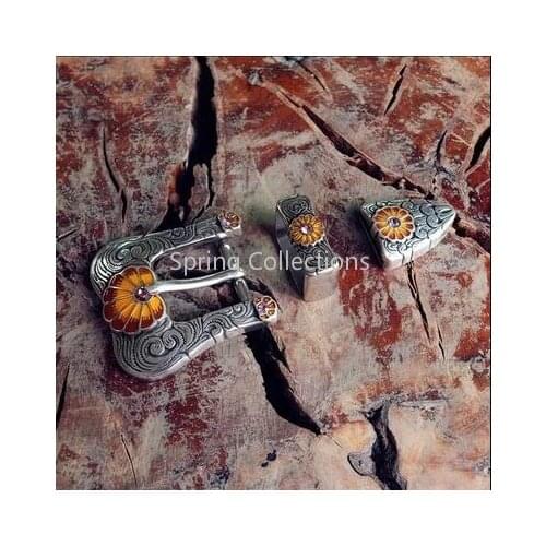 1pcs/lotAmerican antique silver pattern Zinc Alloy silver plated DIY design belt buckle fashion unique leather craft accessories