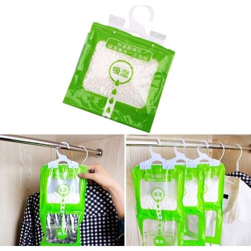 Closet Cabinet Dehumidifier Bag Wardrobe Hanging Moisture Absorbent Bags Anti-Mold Desiccant Packets 1 pc
