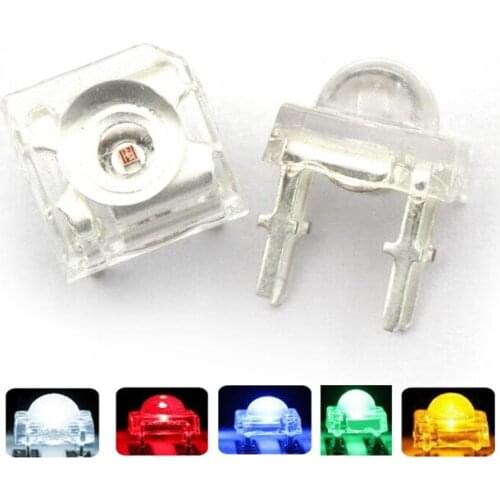 10Pcs 5mm F5 Piranha LED White Red Green Amber Clear LED Diode Light-Emitting-Diodes 4-pins Piranha LED Diodos Brightness