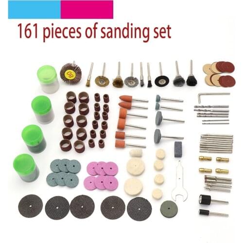 140-161pcs 3mm Shank Grinding Head Wood Metal Engraving Electric Rotary Polishing Abrasive Tools Accessories for Jade
