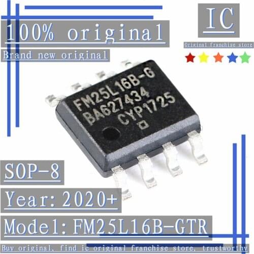2020+ 100% Brand new original 5PCS-20PCS FM25L16B-GTR SOP-8 16Kbit SPI interface FRAM/ferroelectric memory