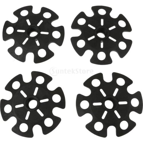 4pcs Replacement Rubber Snowflake Snow Basket for Hiking Trekking Poles