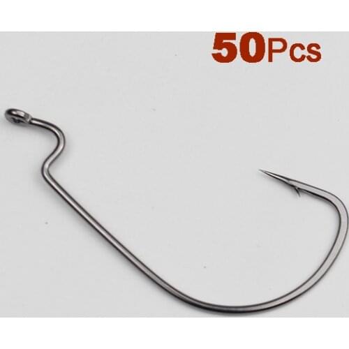 50pcs/lot size: 6#-5/O High Carbon Steel Fishing Hooks