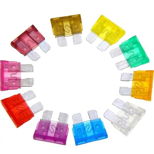 80pc Assorted Standard Auto Car Truck Blade Fuses Set- 3A - 40A Automotive Blade Fuse Assortment Kit with A Puller