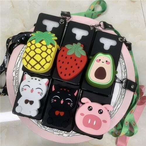 Cartoon Pig Unicorn Cat Phone Case For Motorola Moto E7 G8 Power E6 Plus stylus G9 G8X P40 Soft Silicone Coin Purse Wallet Cover