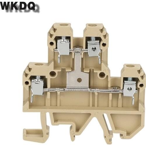 10pcs DK 4QV/35 Equivalent to WEIDMULLER Double-deck Screw Connection Din Rail Terminal Block Connector