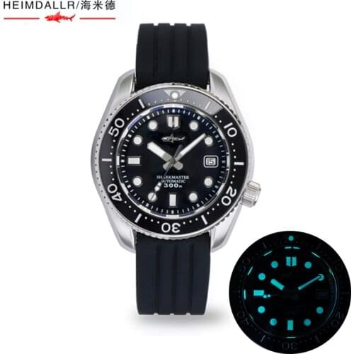 Heimdallr Dive Watch Automatic NH35A Sapphire Crystal Mens Luxury Mechanical Wristwatch 30Bar Waterproof BGW9-Luminous