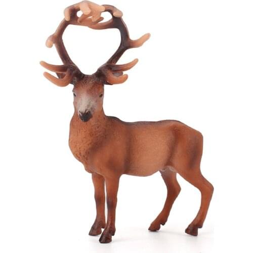 Simulation Wild Animal Model Set Sheep Rabbit Deer Flamingo PVC Animals Action Figures Toys Childrens Christmas Gifts