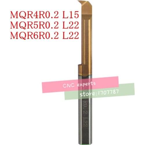 MQR4R0.2 L15/MQR5R0.2 L22/MQR6R0.2 L22, profiling and boring solid carbide tools small bores