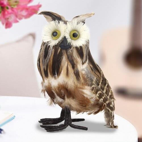 2020 Christmas Ornament Artificial Owl Furry Xmas Tree Decorate Night Yule Christmas Embellish Simulation Owl Party Decor