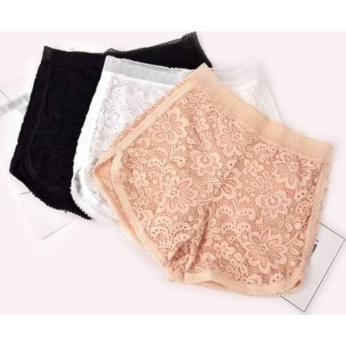 Lace Shorts Women Underwear Safety Short Pants Summer Sexy Knicker Panties Under Skirt Shorts Boxer Brief Shorty Ladies