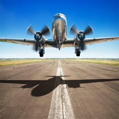 Laeacco Plane Take Off Land Baby Party Portrait Photography Backgrounds Photographic Backdrops Props For Photo Studio