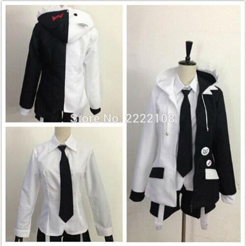 Cheap NewSuper Dangan Ronpa 2 Danganronpa Monokuma School Uniform Outfit Cosplay Costumes Unisex Cloths Free Shipping
