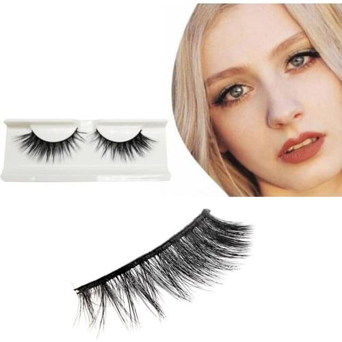 DUOMEIJIE 1 Pairs 3D Mink Lashes Natural Long False Eyelashes Dramatic Volume Fake Lashes Makeup Eyelash Extension Silk Eyelash