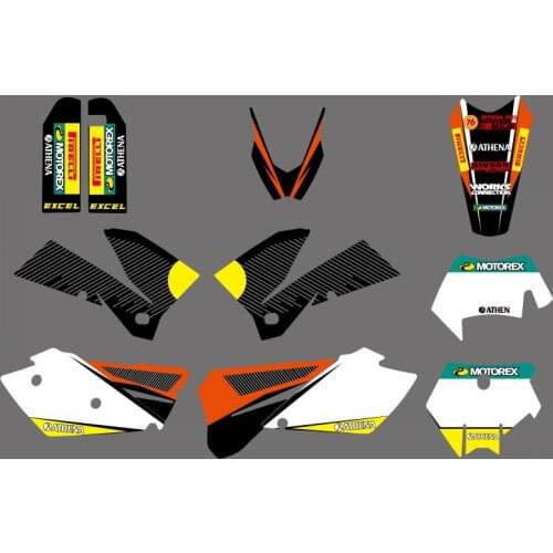 Motorcycle Graphics Stickers Decals For KTM SXF MXC XC SX EXC 125 200 250 300 350 400 450 525 2005 2006 2007