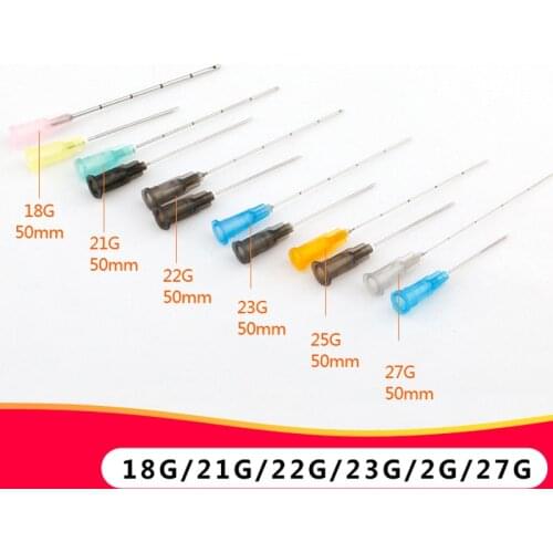 Disposable Needle 18G 21G 22G 23G 25G 27G 30G Plain Ends Notched Endo tip needle Syringe needles , 2pcs/pack * 10 packs