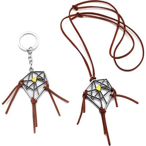 Death Stranding Dreamcatcher Necklace Game Sams Dream Catcher Bridge Baby Necklace of leather cord Alloy Women Kojima Jewelry