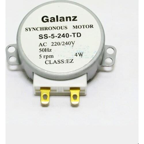 1pcs for Galanz Microwave Oven Parts Synchronous Turntable Motor SS-5-240-TD GAL-5-240-TD AC220V Semicircular D-shape Shaft