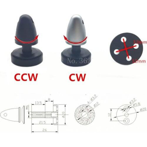 Propeller Prop Nut Cap Adapter Clip CW CCW for 3508 4108 4114 Brushless Motor Motors Right / Left Hand Adapter for RC Drone