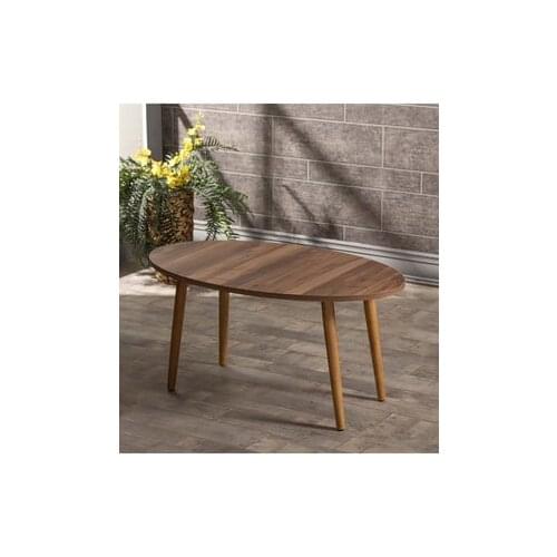 Modern Medium coffee table Wood Lathe Foot Ellipse Walnut coffee tables table basse furniture living room table