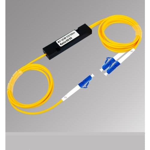 Fiber Optic FBT Splitter LC/UPC Connector 1x2 SM 1310/1550nm Free Shipping