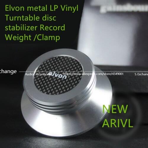 High quality Elvon Carbon fiber Aluminium Alloy Material LP Vinyl Turntables Metal Disc Stabilizer special pressure town