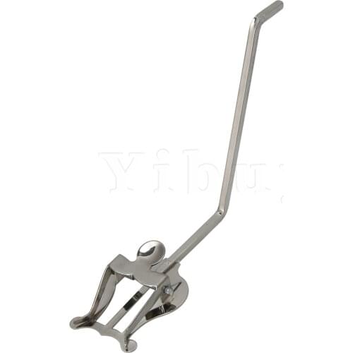 Yibuy Elegant Saxophone Marching Spectrum Clip Holder Clarinet Lyre Nickel Clamp-On Holder Lyre for Saxophone Silver