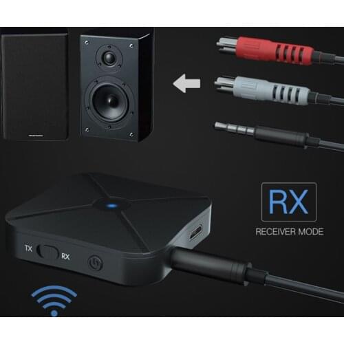 2 IN 1 KN319 Bluetooth-compatible 5.0 Audio Transmitter/Receiver Adapter TV Car Speaker Phone Computer Audio