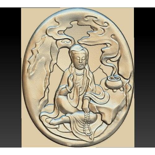 3d STL relief digital file - the Buddha STL Model for CNC Router Aspire Artcam 3D Printer Carving Engraver Bas Relief