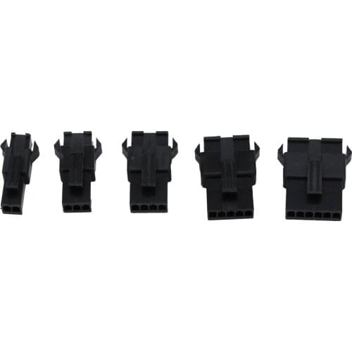 5 Sets JST SM 2.54mm Connector Female and Male Housing + Terminals JST SM2.54 series (2+3+4+5+6Pin)