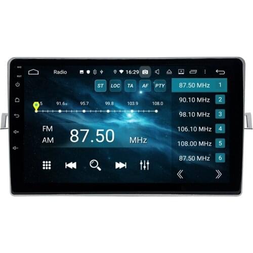 CarPlay & Android Auto DSP 1 din 9" PX6 Android 10 Car Radio DVD GPS Video Player WIFI for Toyota Verso 2009-2018