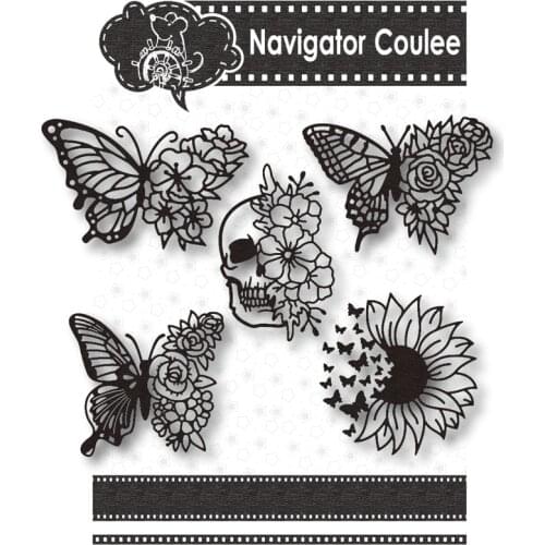 Big butterfly animal metal cutting mold flower died of novice scrapbook decoration embossed greeting card craft supplies 2021