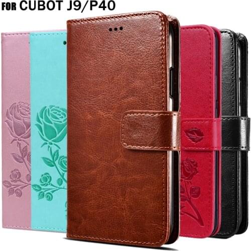 Flip Phone Case For Cubot P40 Cover Premium Leather Book For Cubot J9 Case Wallet Etui Hoesje Funda Coque Bag
