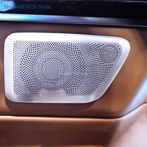Stainless Steel Door Stereo Loudspeaker Speaker Audio Cover Panel 2014-2018 For Mercedes-Benz Vito W447car styling Accessories