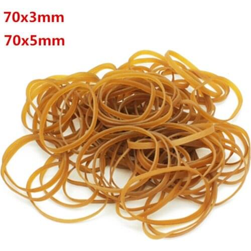 New Rubber Band Yellow 70 x 5 mm Elastic Rubber Bands Stretch Bracelet Home Kitchen Accessories