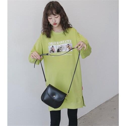 Maternity Elegant Plaid Long Shirt Dresses SpringAutumn Pregnant women Long Sleeve Dress Blouse Loose Single-Breasted Clothes