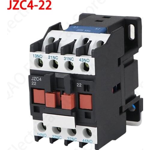 Hot JZC4-22 220-240V 50/60Hz Coil 20A 2P Three Pole 2NO 2NC AC Contactor