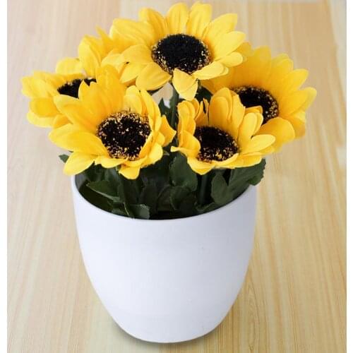 Artificial Plants Multi-use Handmade Plastic Artificial Plants Display for Garden Artificial Plants