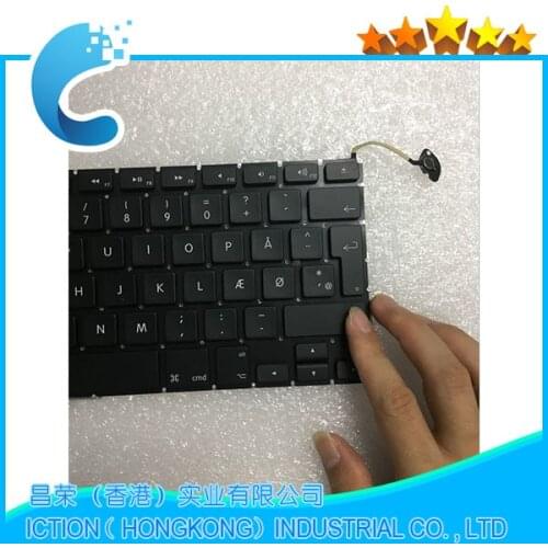 Whosale NEW A1286 Keyboard for Apple Macbook Pro 15'' A1286 Danish Denish Danmark DK Keyboard 2009 2010 2011 2012 Year