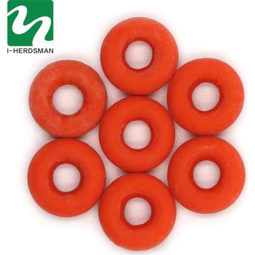 70 Pcs Environmental Rubber Ring Castration Ring Cattle Sheep Dog Tail Cutting Castration Rubber Ring Farm Animal Tool Equipment