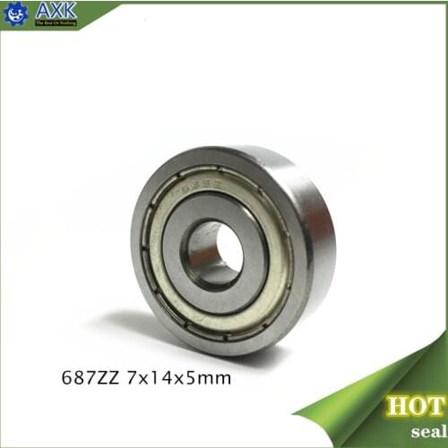 687ZZ ABEC-1 (100PCS) 7x14x5MM Miniature Ball Bearings 618/7ZZ