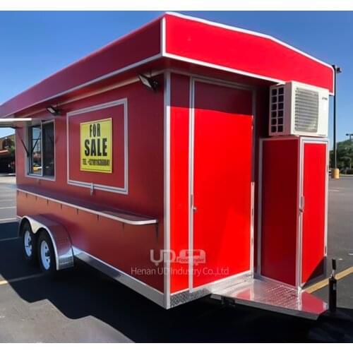 Custom Size Mobile Kitchen Ice Cream Juice Bar Hot Dog Truck Snow Cone Trailer