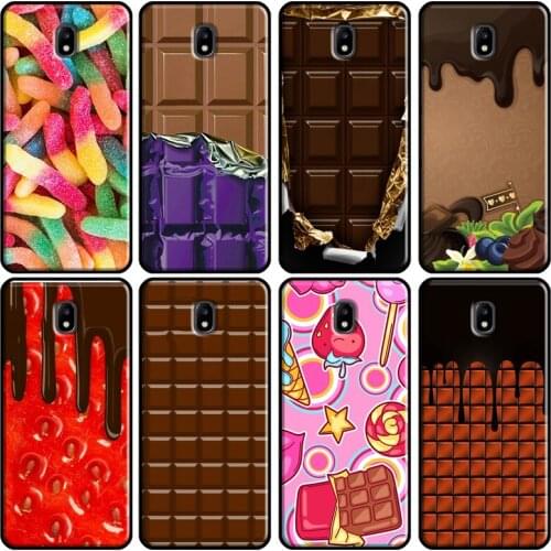 Choclate Candy Pattern Soft Case For Samsung Galaxy A3 A5 2016 J1 J3 J4 J5 J6 J7 2017 J2 Core J8 A9 A6 A8 Cover