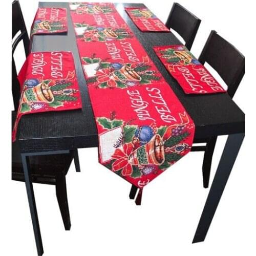New year christmas table runner christmas tablecloth decoration home textiles