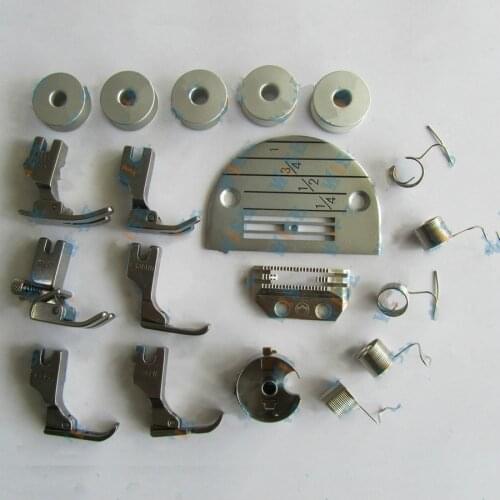 THROAT PLATE,BOBBIN CASE,BOBBIN,SMALL REGULAR PRESSER FOOT FIT FOR BROTHER JUKI SINGER SINGLE NEEDLE