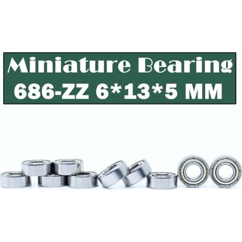 686ZZ Bearing ABEC-1 20PCS 6x13x5mm Miniature 686Z Ball Bearings 618/6ZZ