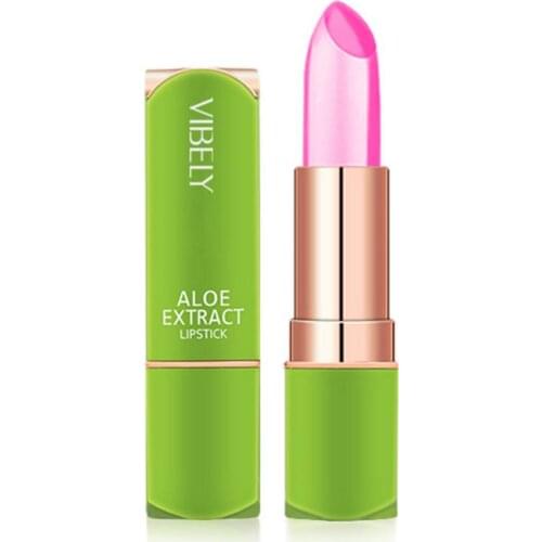 Aloe Vera Lipsticks Temperature Color Change Lip Care Lip Gloss Repair Moisturizing Lip Balm Aloe Vera Lip Care Jelly Lipstick
