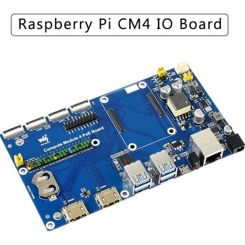 Raspberry Pi Compute Module 4 IO Board with PoE Gigabit Ethernet RJ45 Port support for All Version of CM4